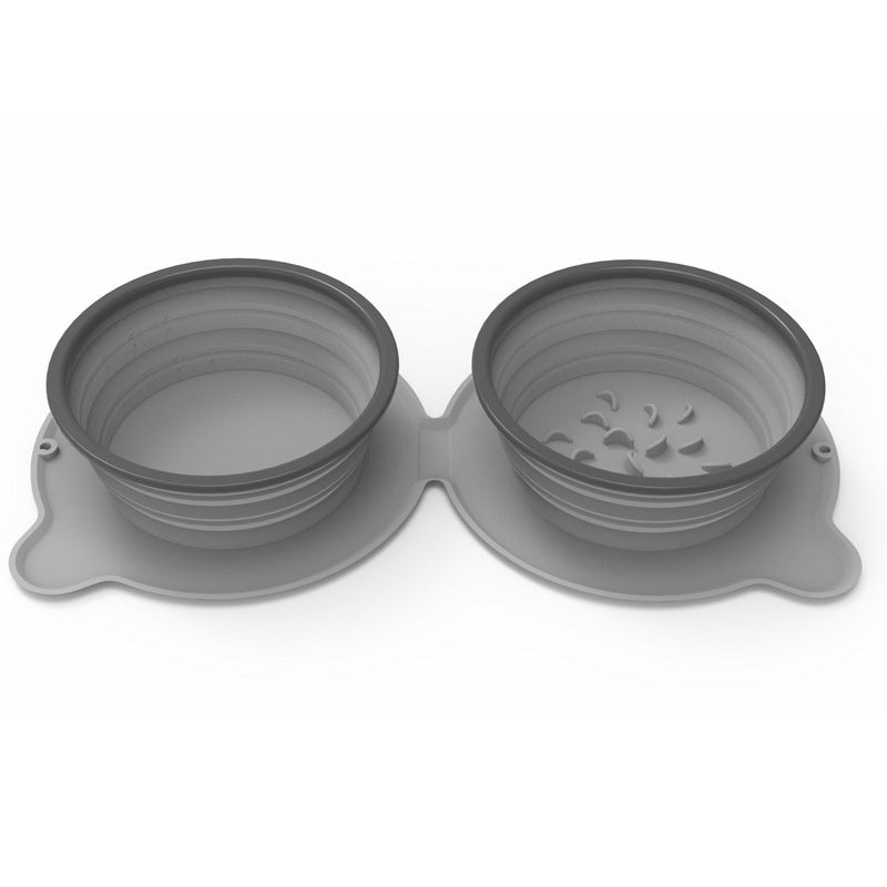 Collapsible Silicone Dog Travel Bowl