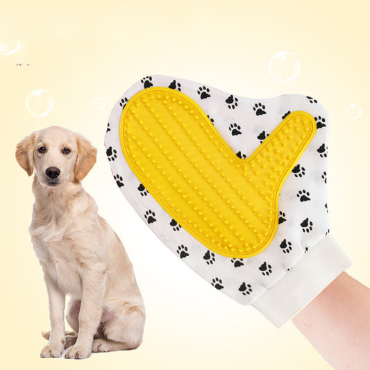 Pet Deshedding Grooming Glove (Silicone)
