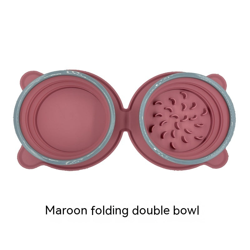 Collapsible Silicone Dog Travel Bowl