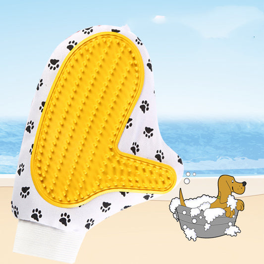 Pet Deshedding Grooming Glove (Silicone)