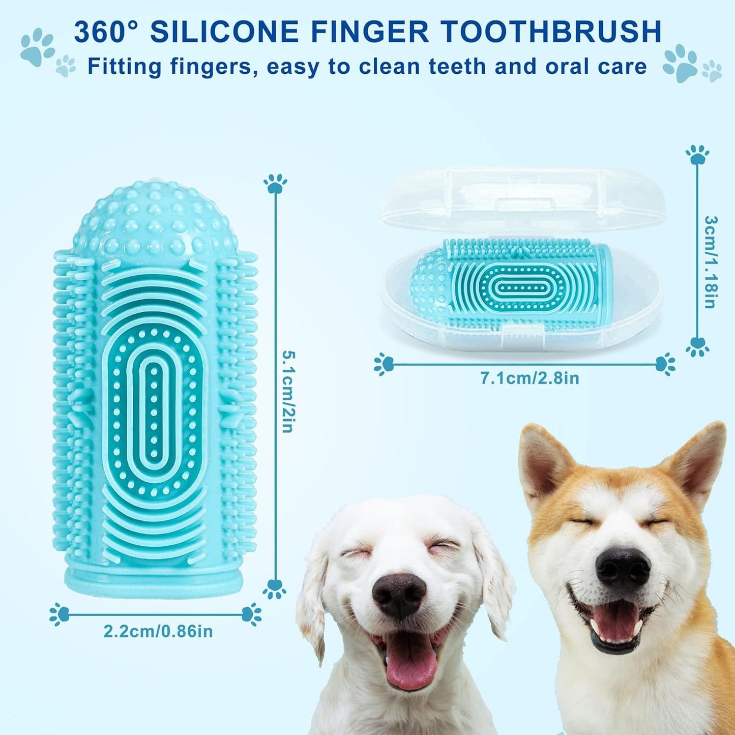 Premium Finger Toothbrush for Dogs and Cats